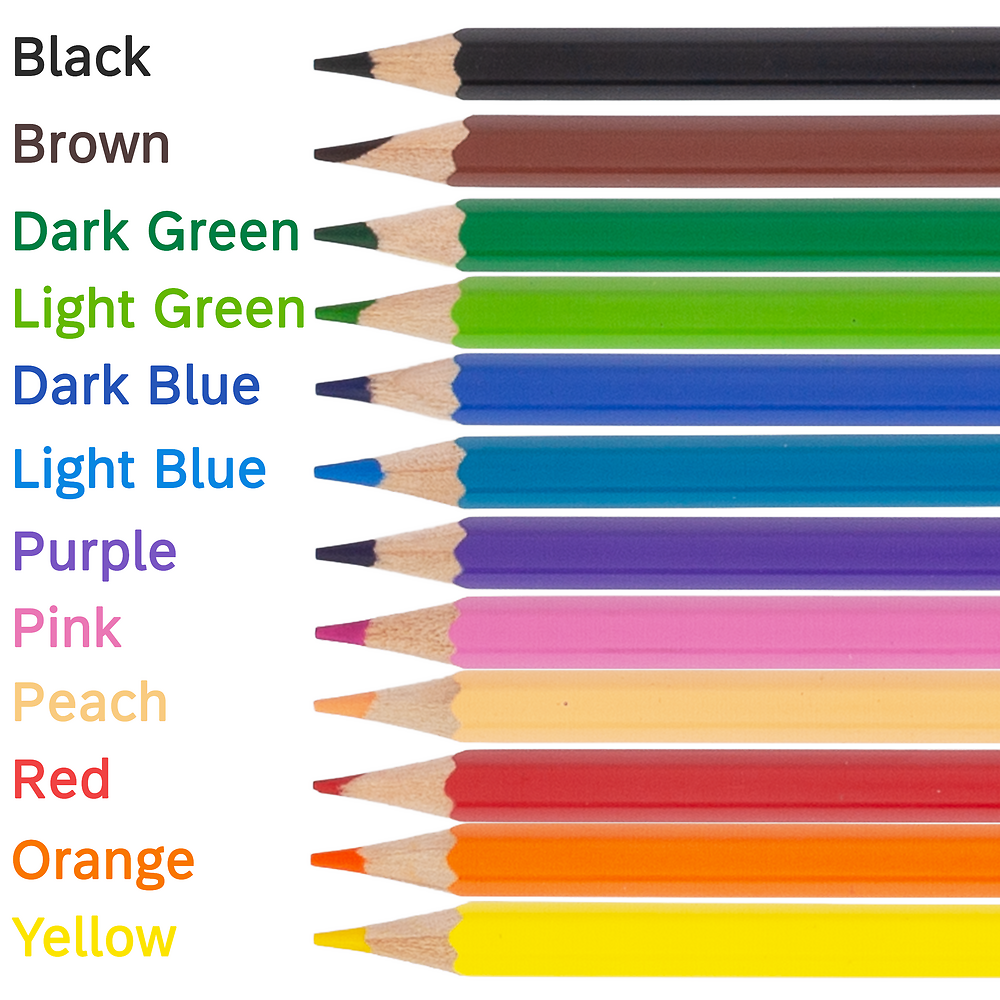 Pelikan Hexagonal Colouring Pencils 12 Pack