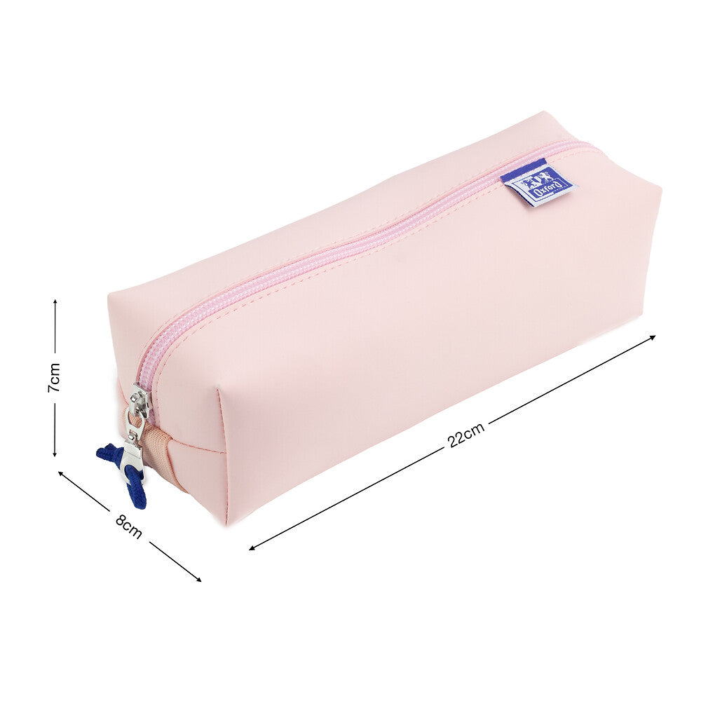 Oxford Pastel Pink Large Square Pencil Case