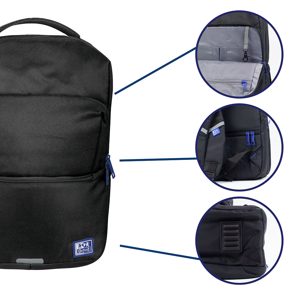 Oxford Black Backpack