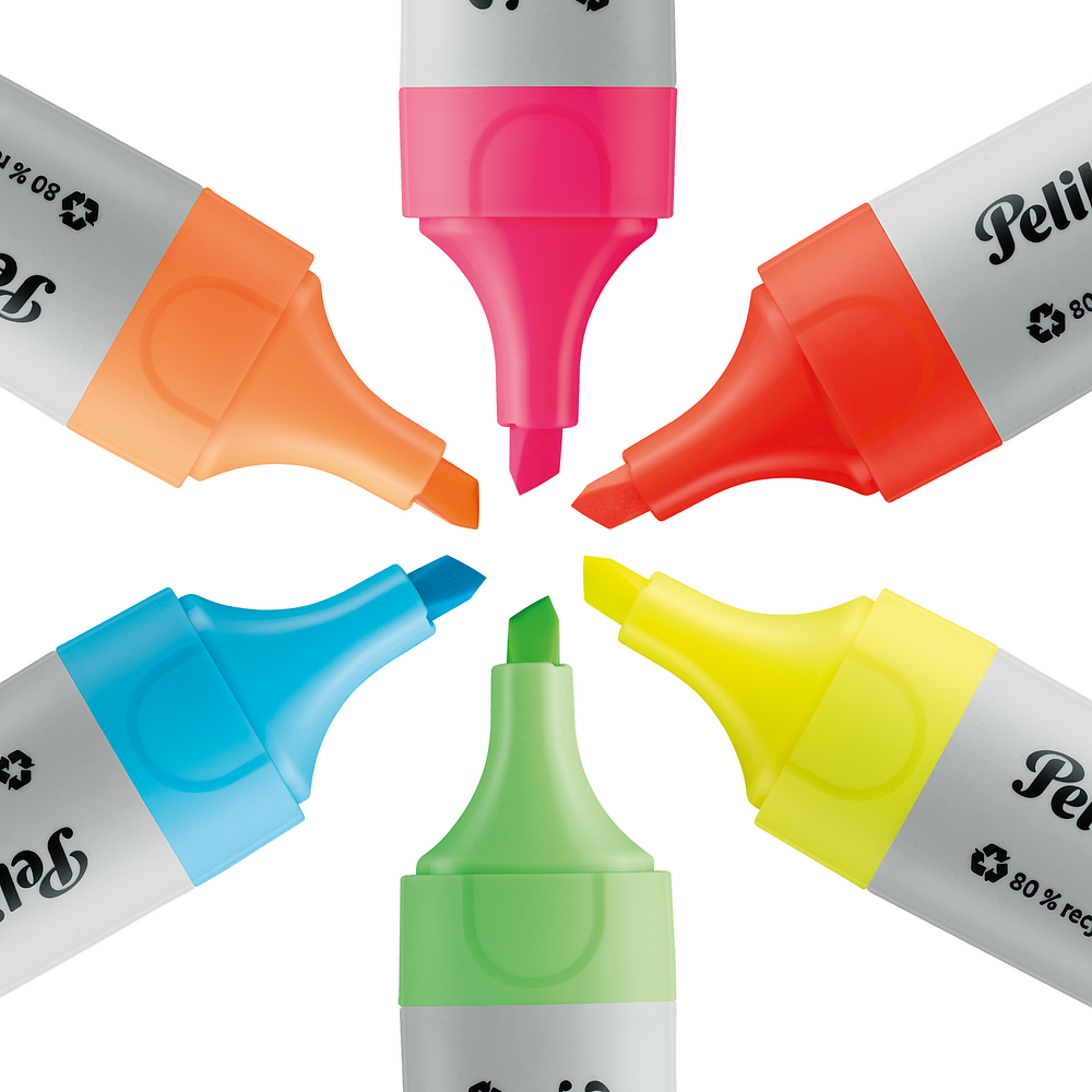 Pelikan Neon Eco Highlighters, Pack of 6