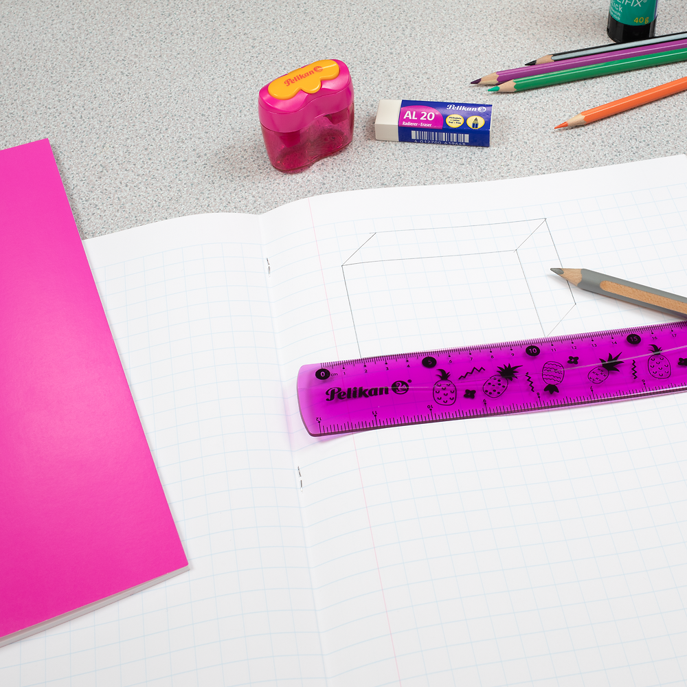 Pelikan Flexible Ruler, Pink