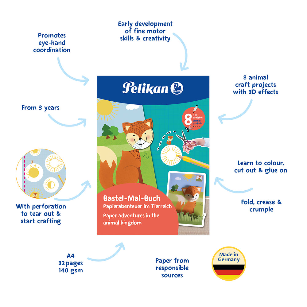 Pelikan Craft & Colouring Book