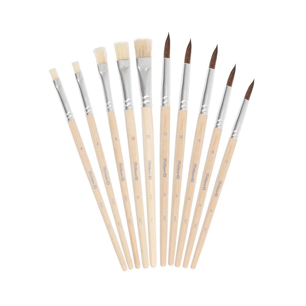 Pelikan Paint Brush Set, Pack of 10