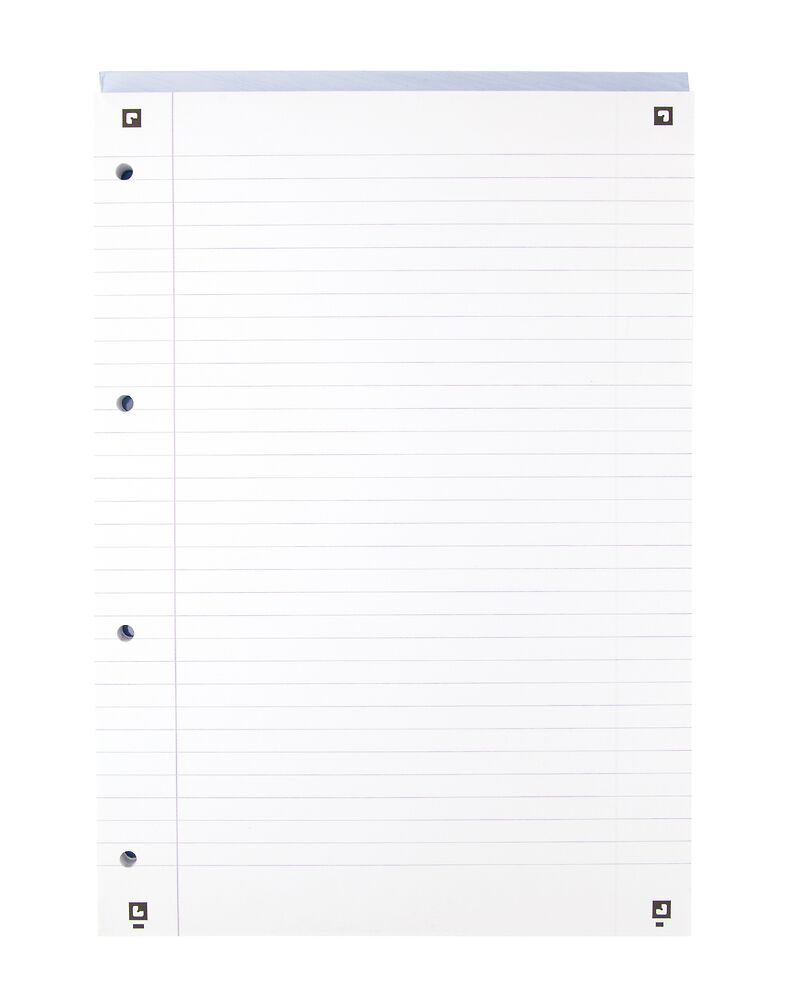 Oxford My Notes A4 Card Cover Headbound Refill Pad Ruled with Margin 160 Page Navy Blue