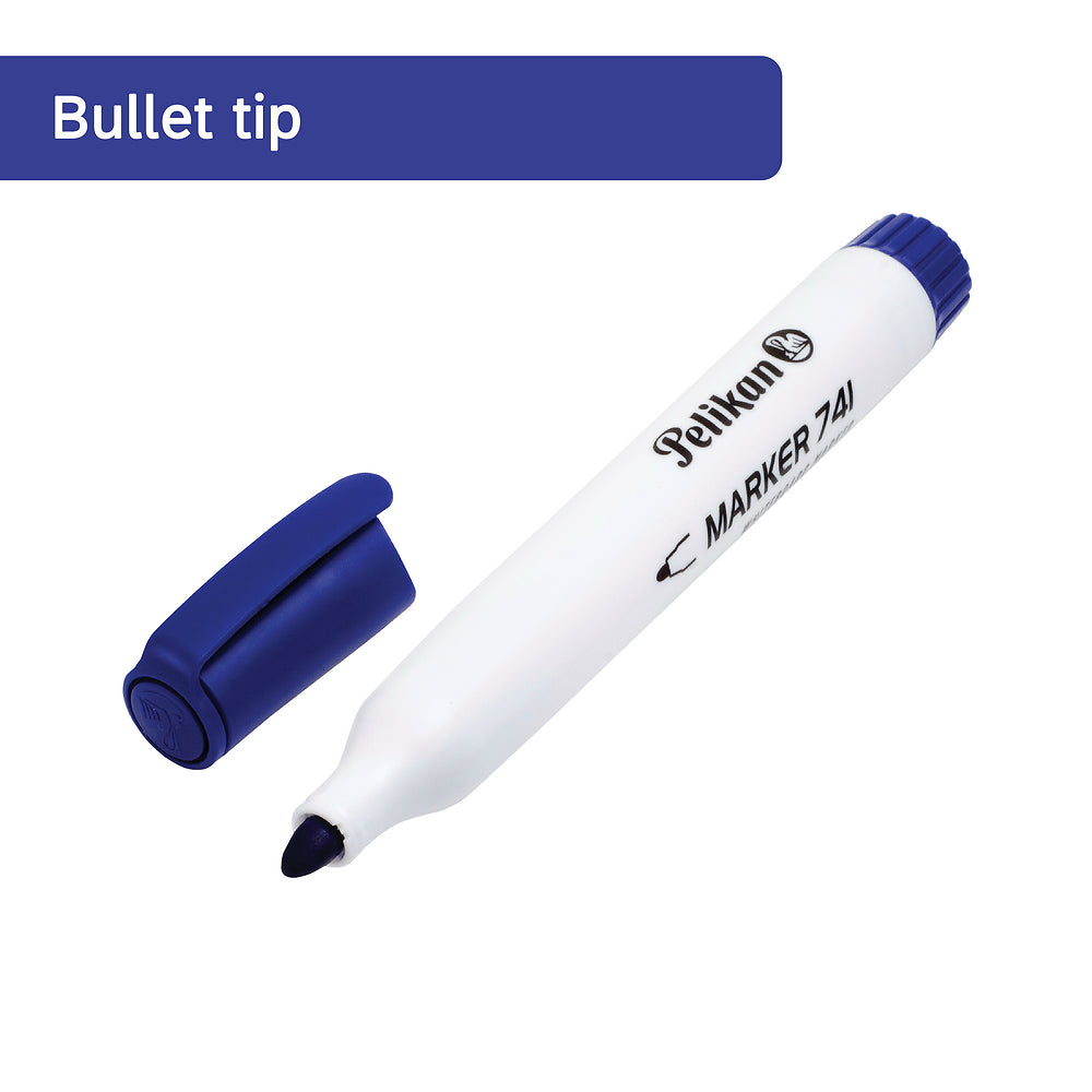 Pelikan Whiteboard Markers, Blue, Pack of 10