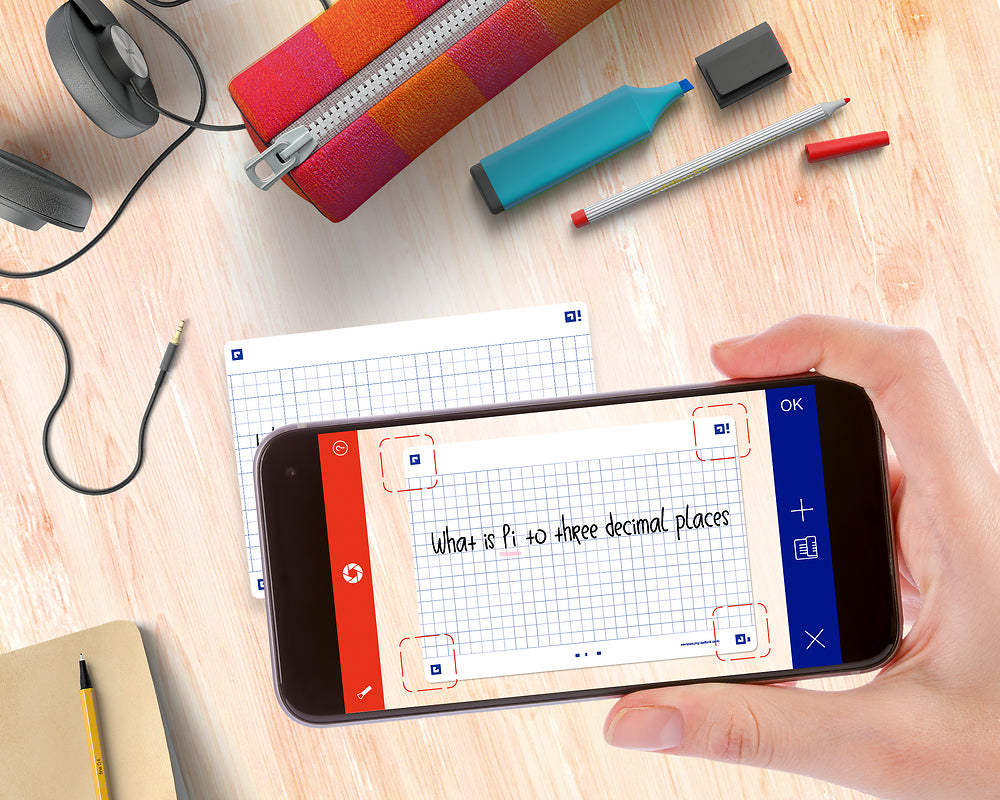 Oxford Flash Cards, Squared with White frame, A6, pack of 80