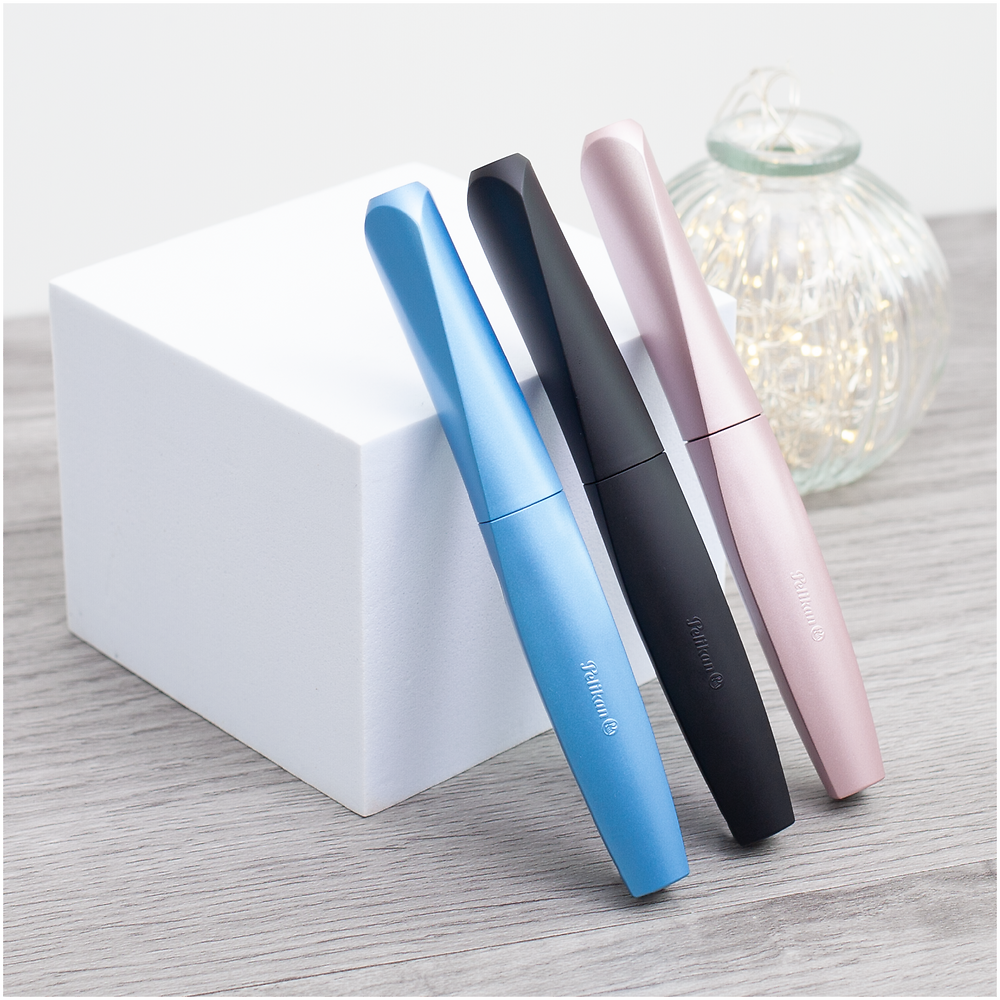 Pelikan Twist Frosted Blue Rollerball Pen