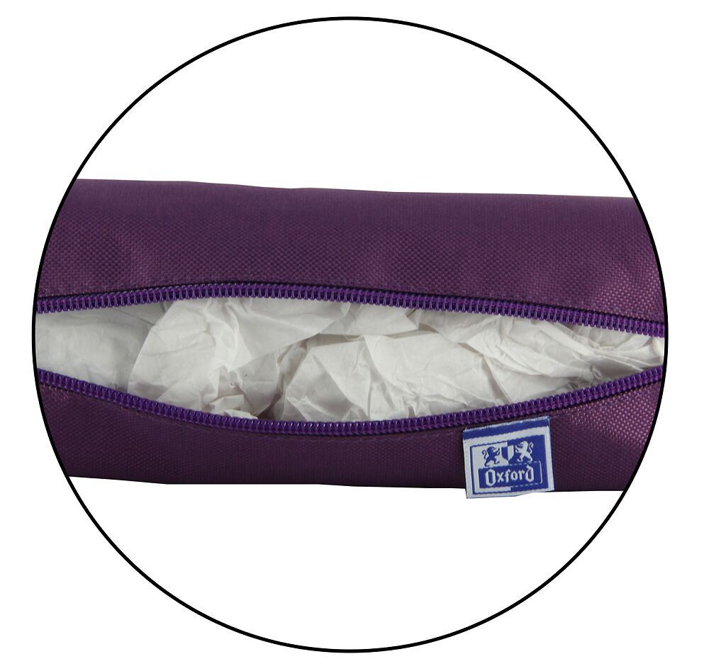OXFORD medium rectangular Pencil case, purple