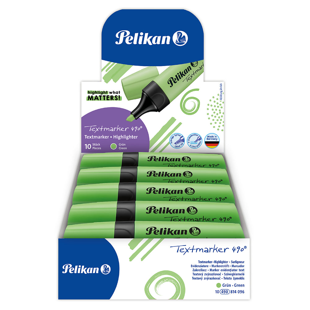 Pelikan Green Highlighters, Pack of 10
