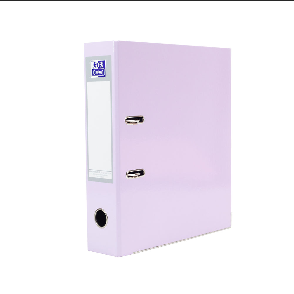 Oxford A4 Pastel Lavender Lever Arch File