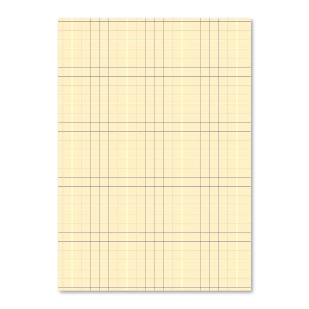 Hamelin A4 Exercise Book Stapled, 10mm Squared, Cream tinted 80 page, Blue - 10 Pack