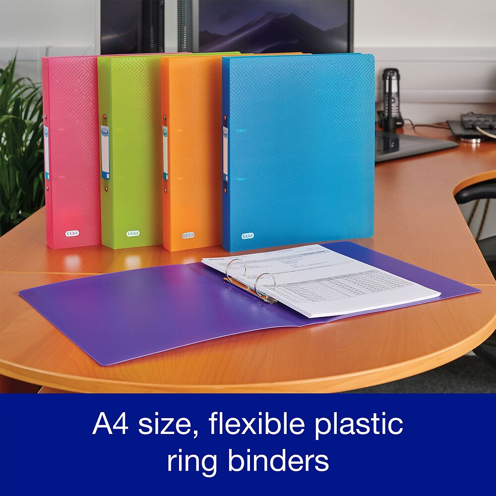 Oxford Urban Ring Binders, Assorted Colours, Pack of 5