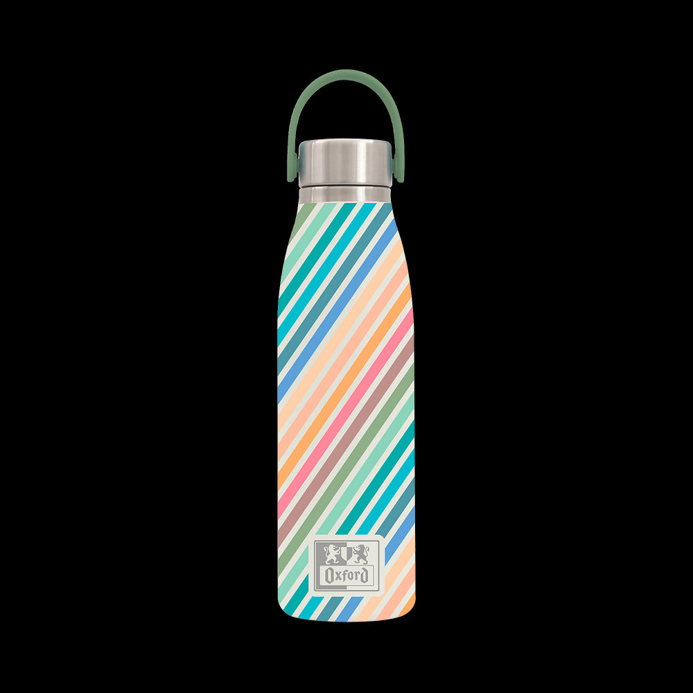 Oxford Thermo Pastel Striped Water Bottle