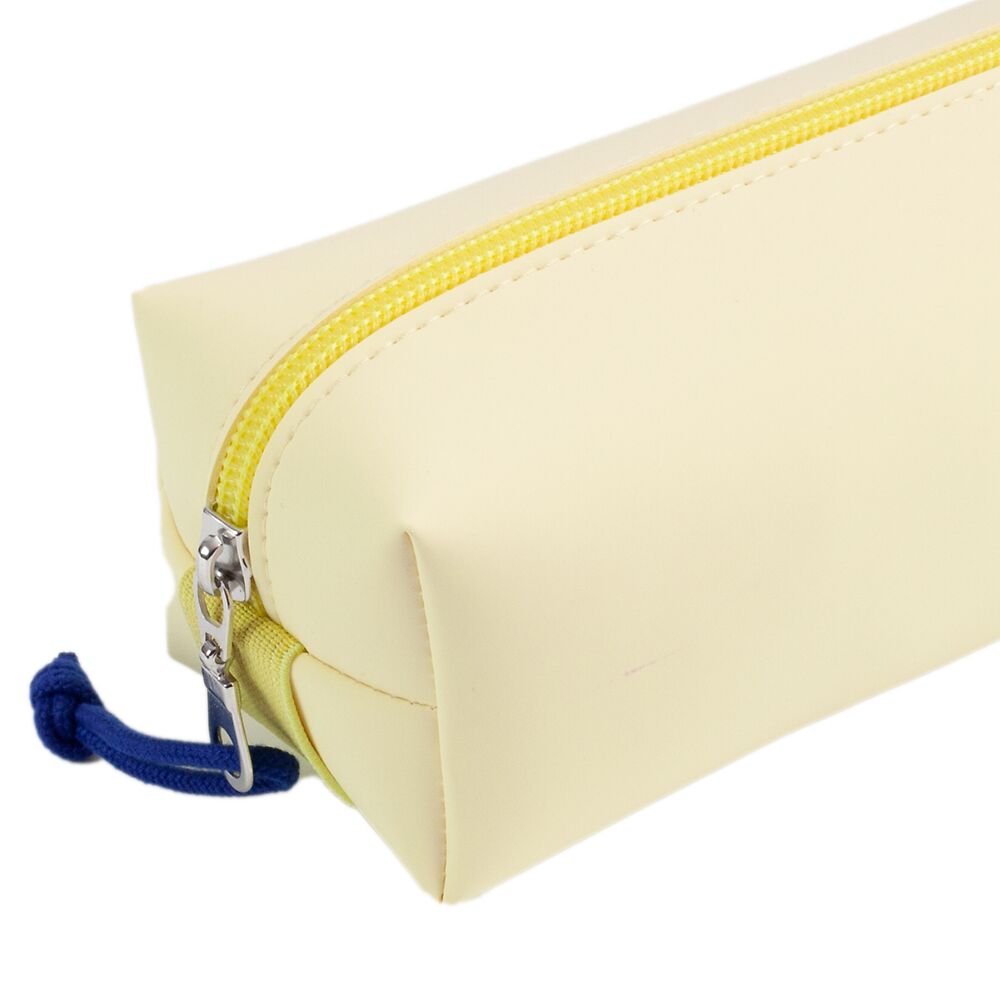 Oxford Large Square Pencil case, Pastel Yellow