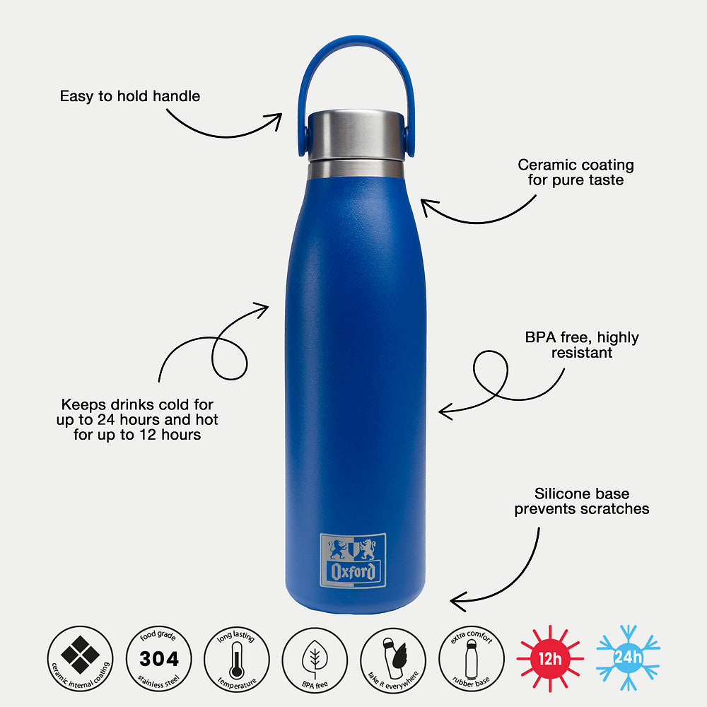 Oxford Blue 50cl Thermo Bottle