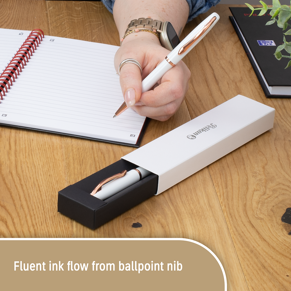 Pelikan Jazz Noble Elegance Ballpoint Pen Gift Set, Pearl