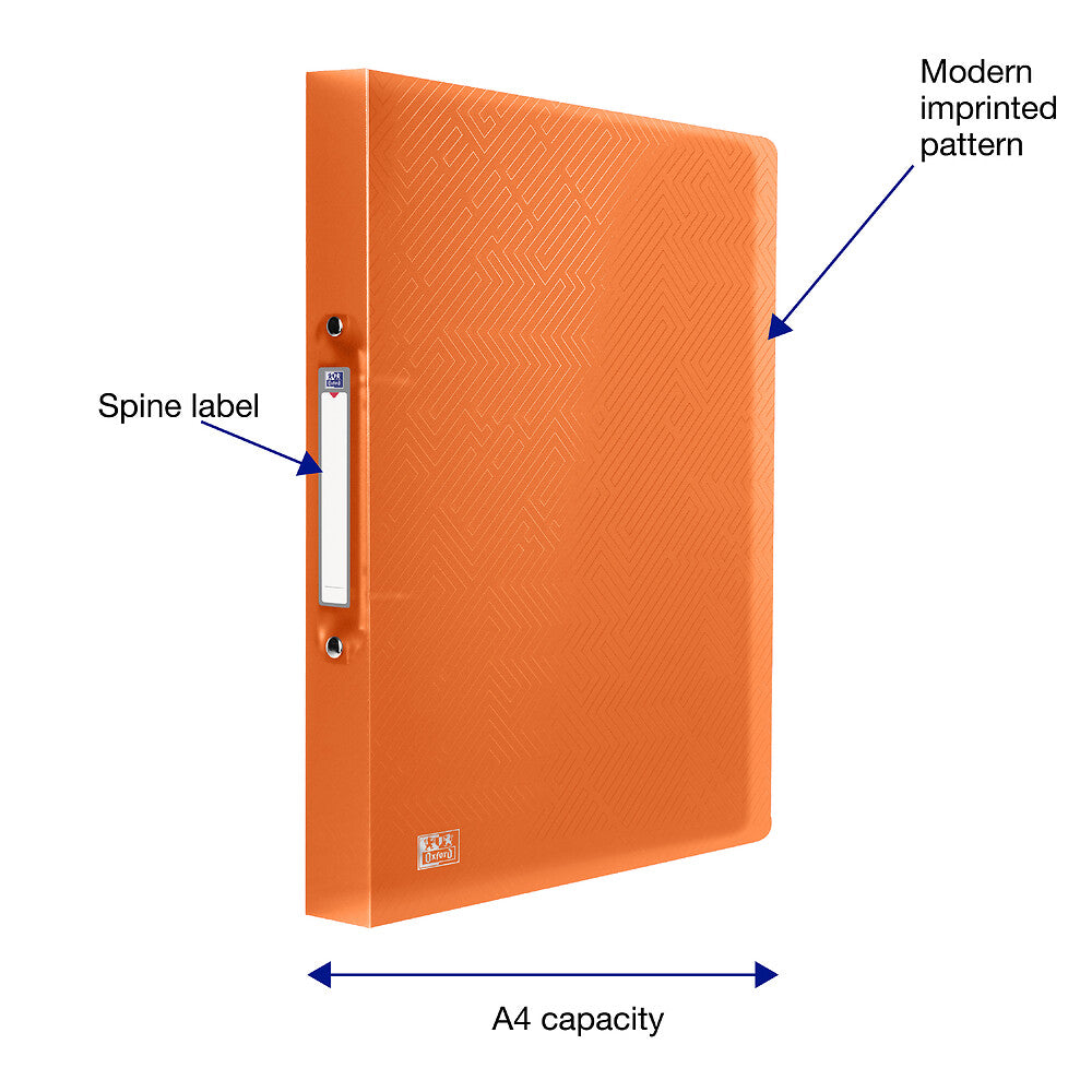 Oxford Urban Ring Binders, Assorted Colours, Pack of 5