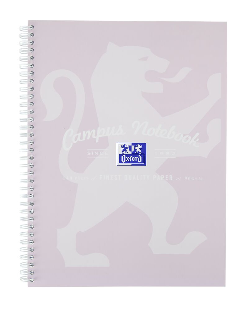 Oxford Campus Pastel A4+ Wirebound Notebook - Assorted Colours, Pack of 3