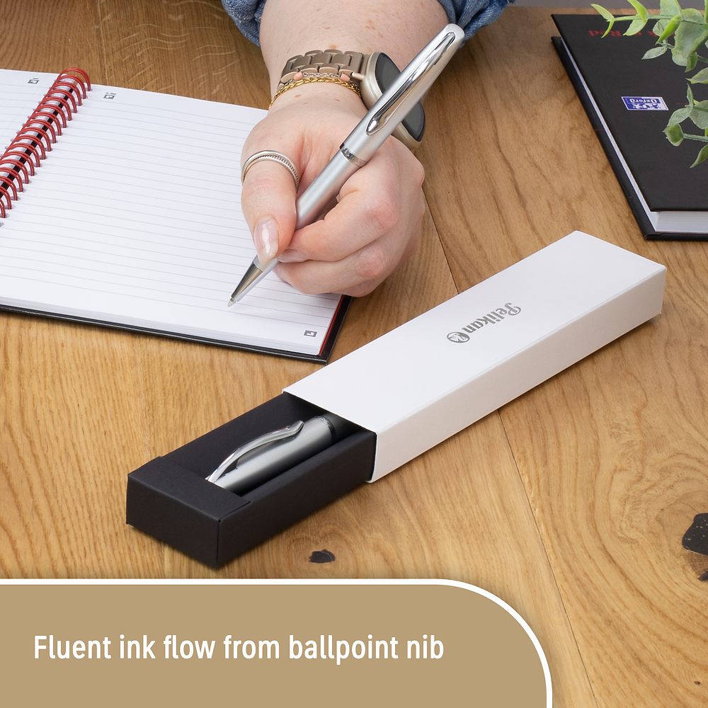 Pelikan Jazz Noble Elegance Ballpoint Pen Gift Set, Silver