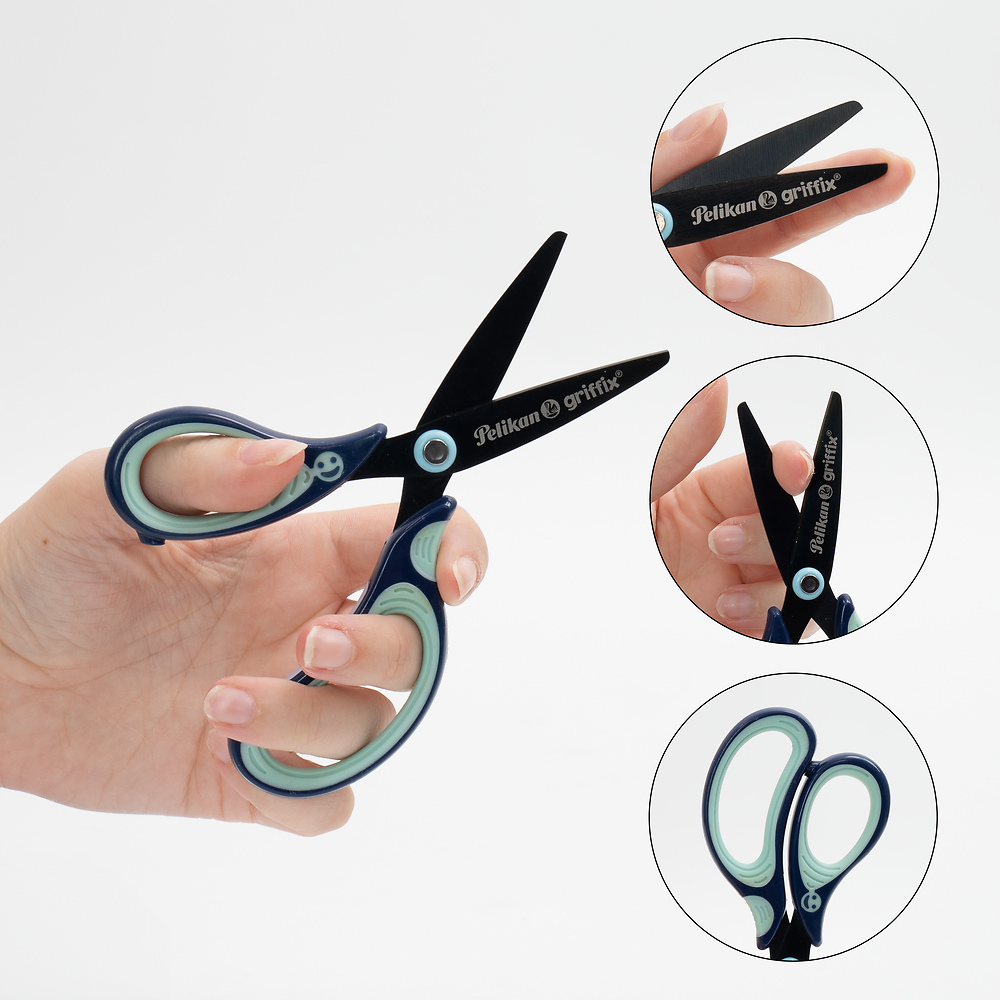 Pelikan Griffix Blue Scissors, Right-Handed