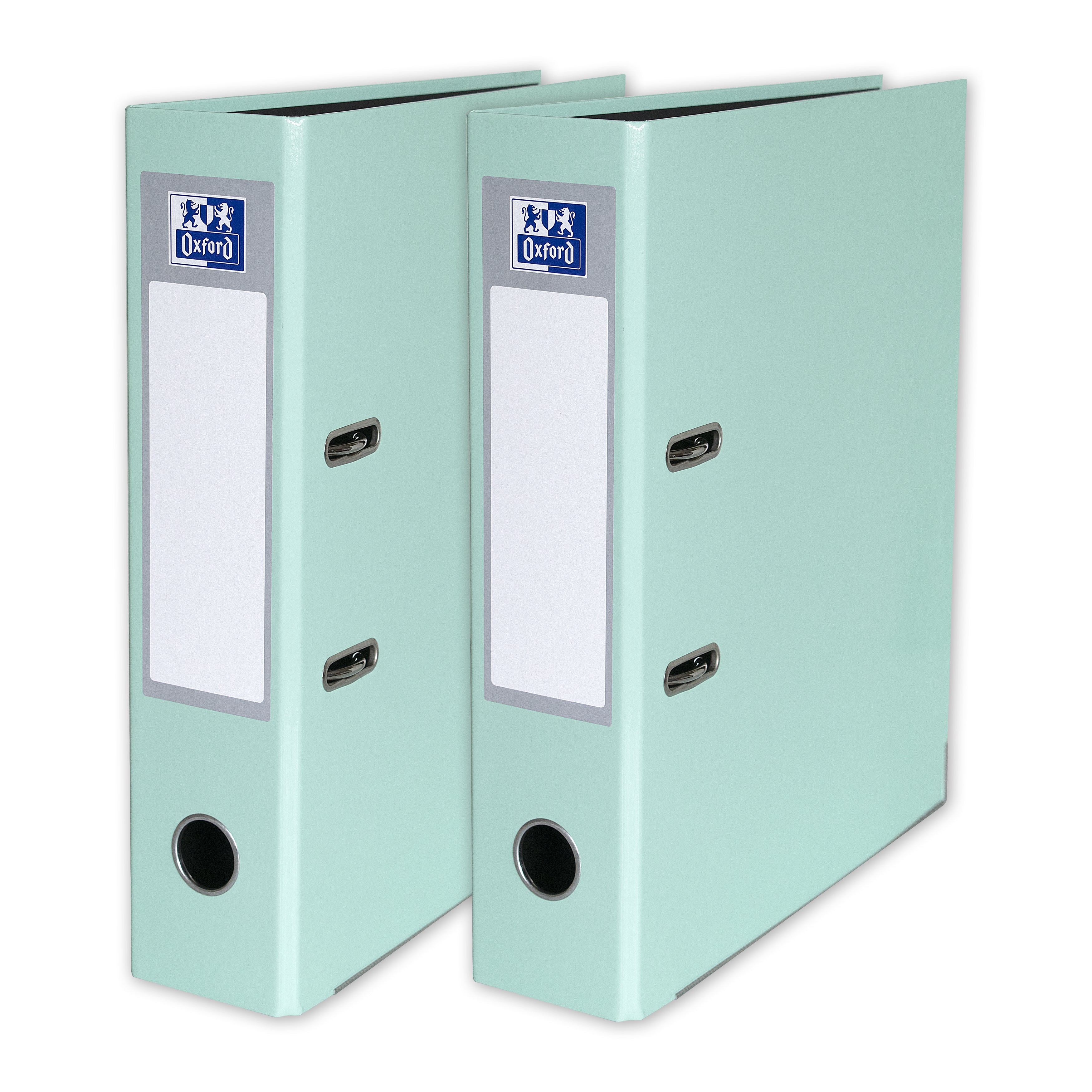 Oxford A4 Mint Green Lever Arch File Pack of 2