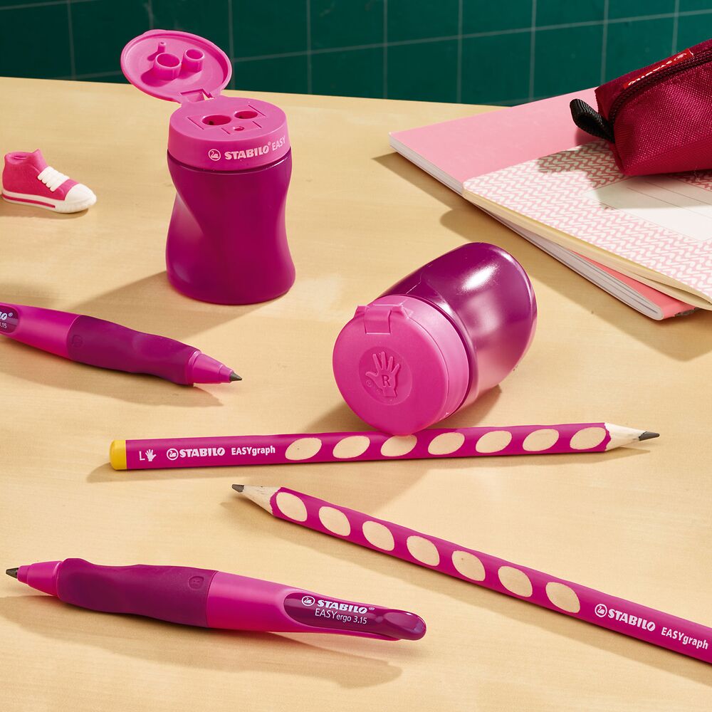 STABILO EASYsharpener Ergonomic Container Sharpener,  Pink