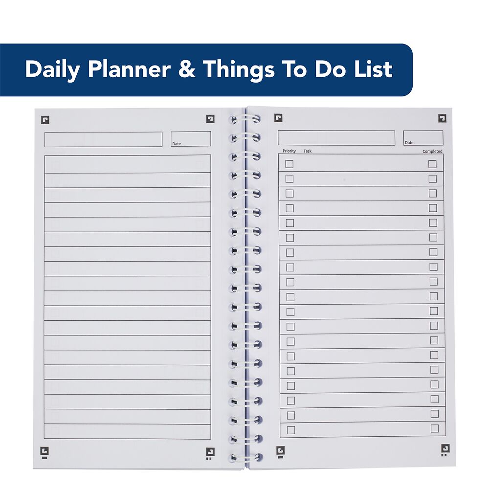 Oxford My Notes, Floral Things To Do Today Notebook, Wirebound, 230 Page, 1 Notepad