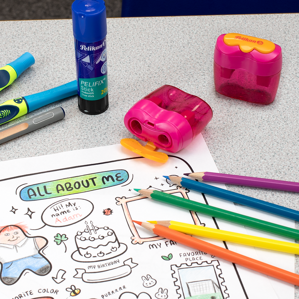 Pelikan Double Pencil Sharpener, Pink