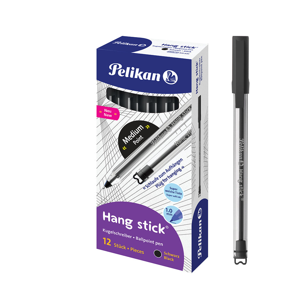 Pelikan Black Ballpoint Pens, Pack of 12