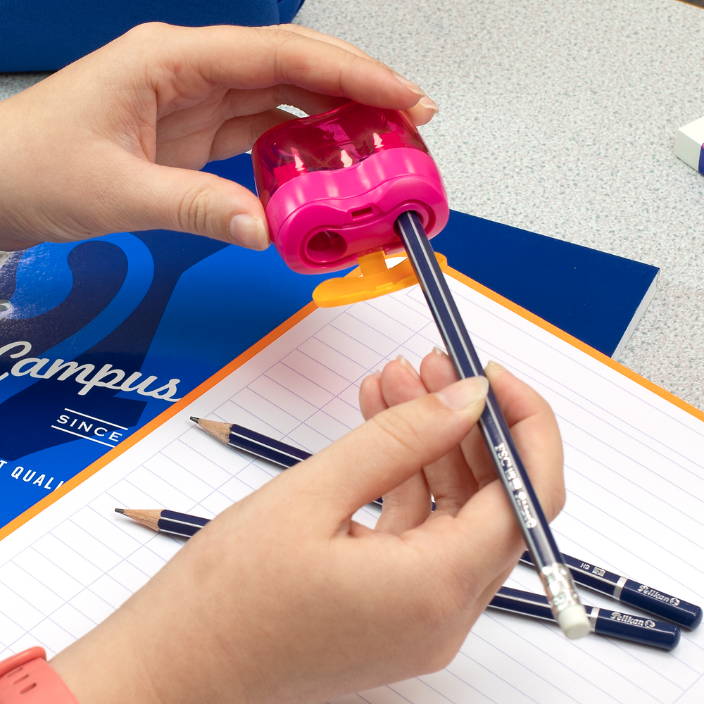 Pelikan Double Pencil Sharpener, Pink