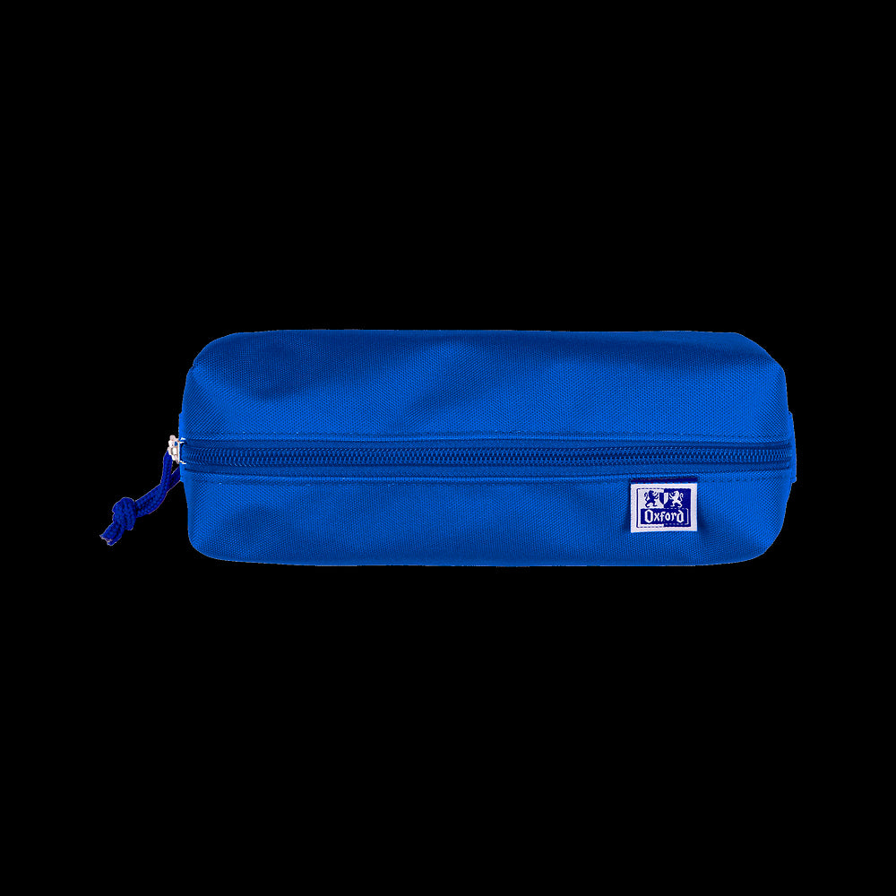 Oxford large rectangular pencil case, blue