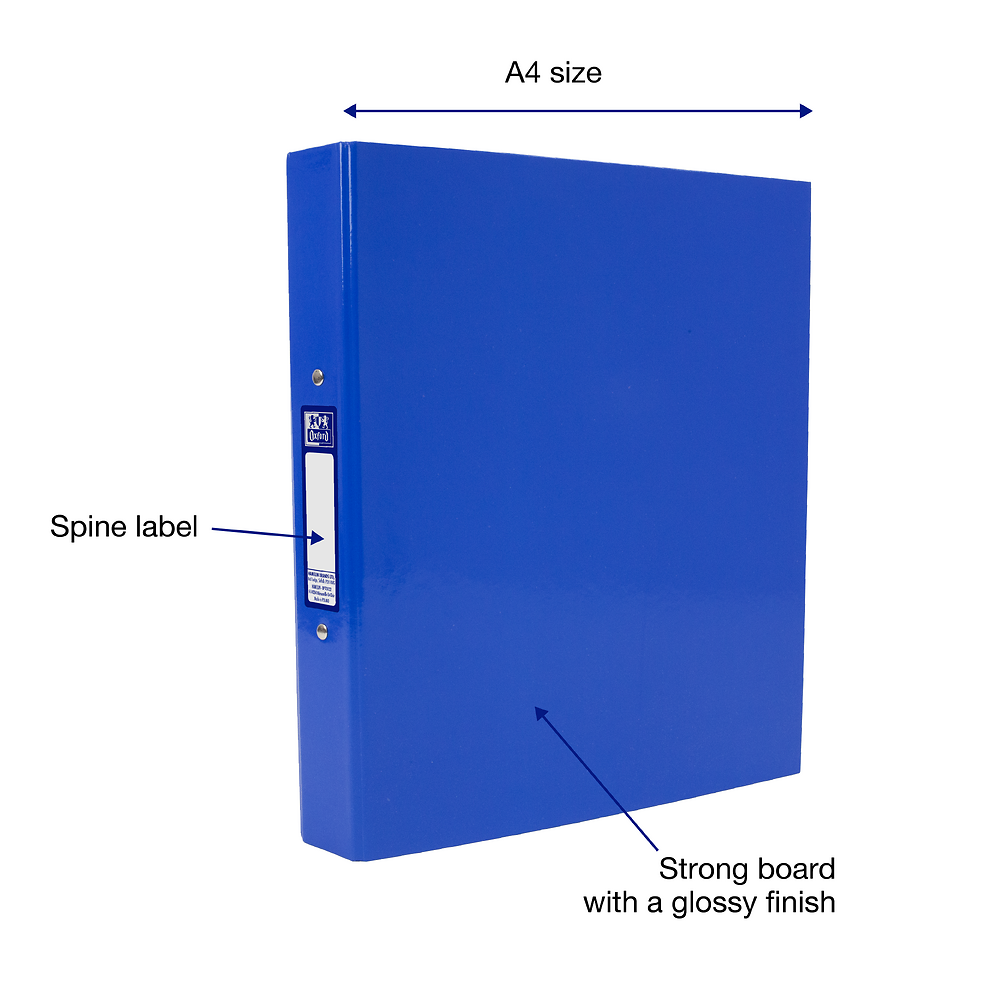 Oxford Ring Binder A4+ Spine 40mm Blue