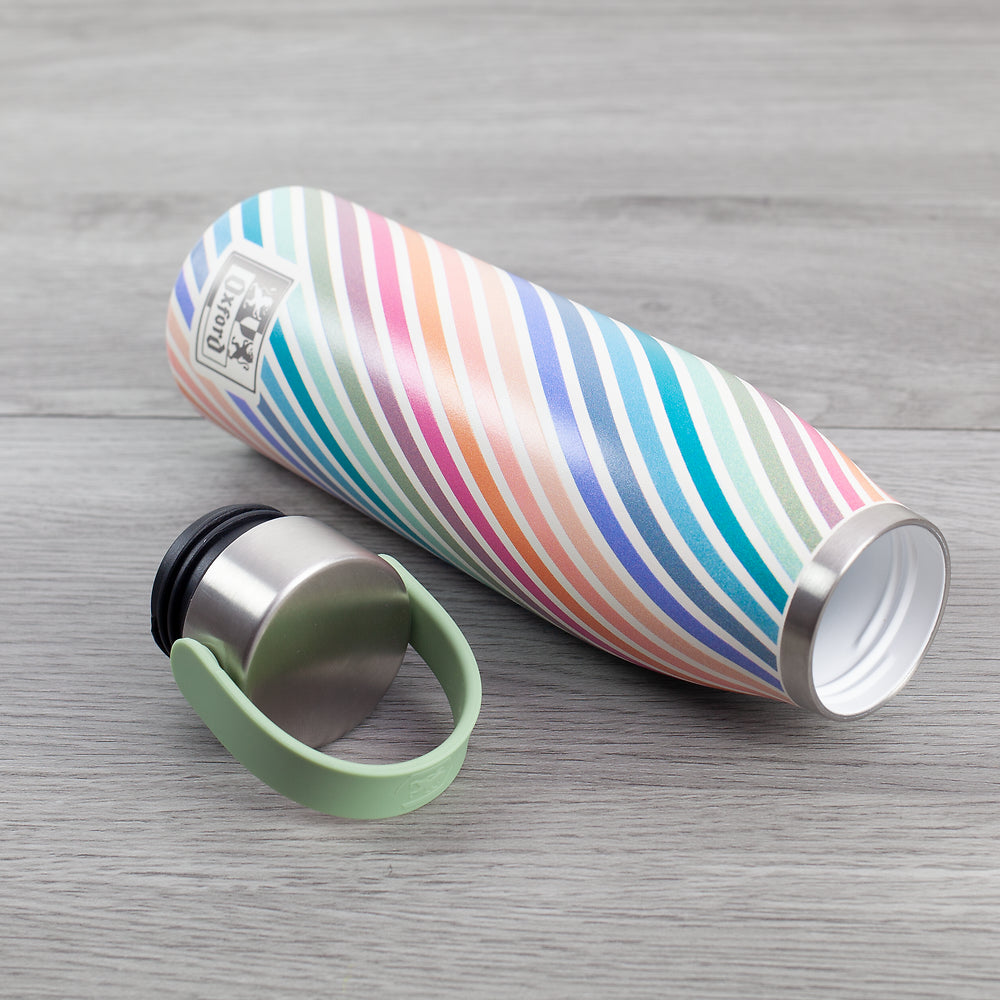 Oxford Thermo Pastel Striped Water Bottle