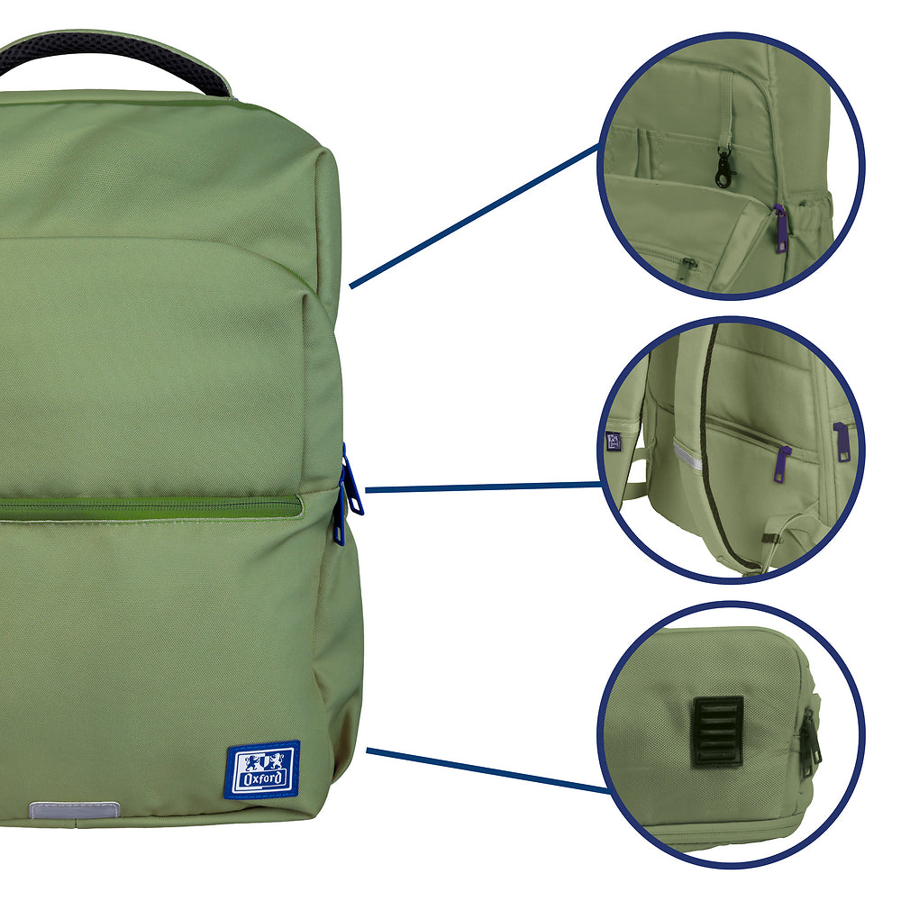 OXFORD BACKPACK Recycled Polyester Safari Green