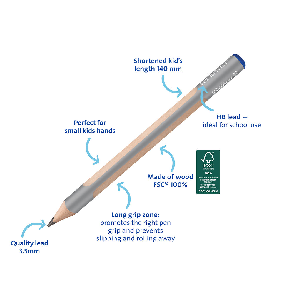 Pelikan Griffix Ergonomic Pencils, Grade HB, Pack of 12