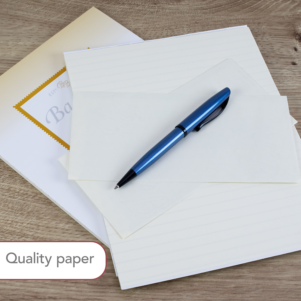 Basildon Bond P4TO (178x229mm) Writing Pad 40 Sheets, Champagne