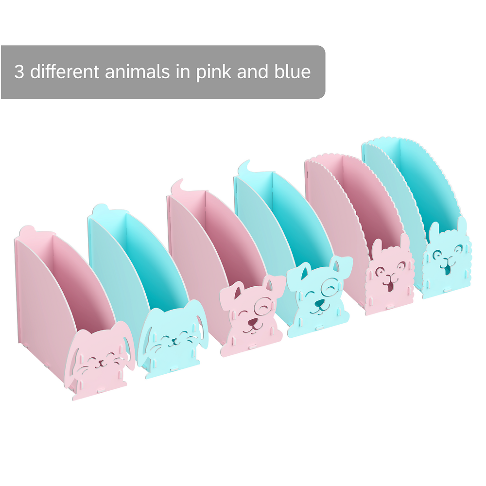 Oxford Leo&Co Magazine File Foam PP, Blue Dog