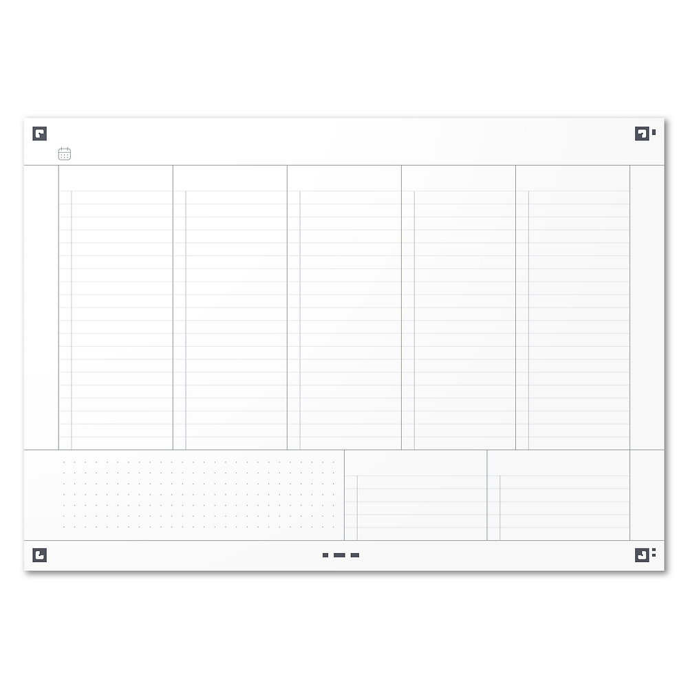 Oxford Task Manager Weekly Planner, Aqua