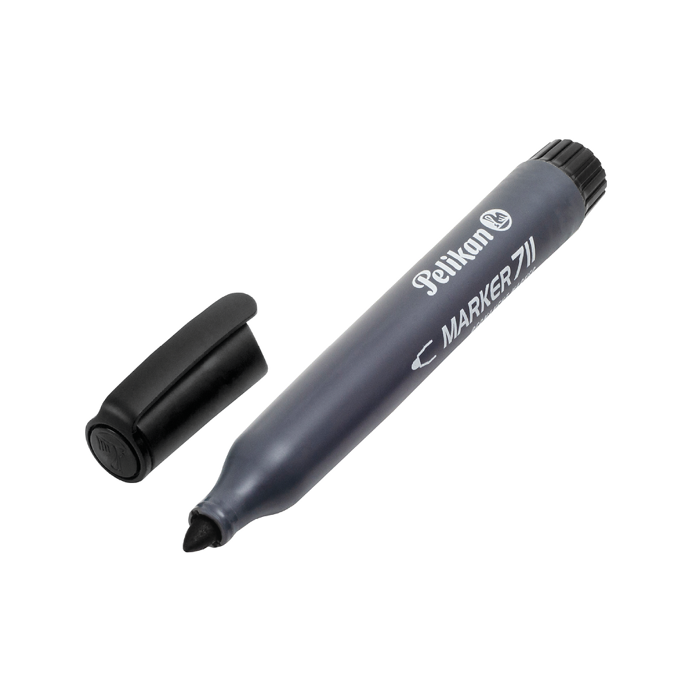 Pelikan Permanent Marker Pens, Black, Pack of 10