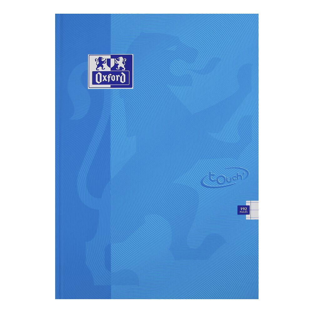 Oxford Touch A4 Hardback Casebound Notebook Ruled with Margin 192 Pages, Aqua