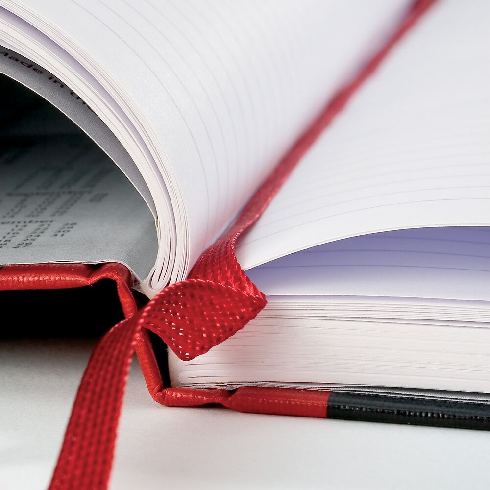 Oxford Black n' Red A5 Hardback Casebound Notebook Ruled 192 Page