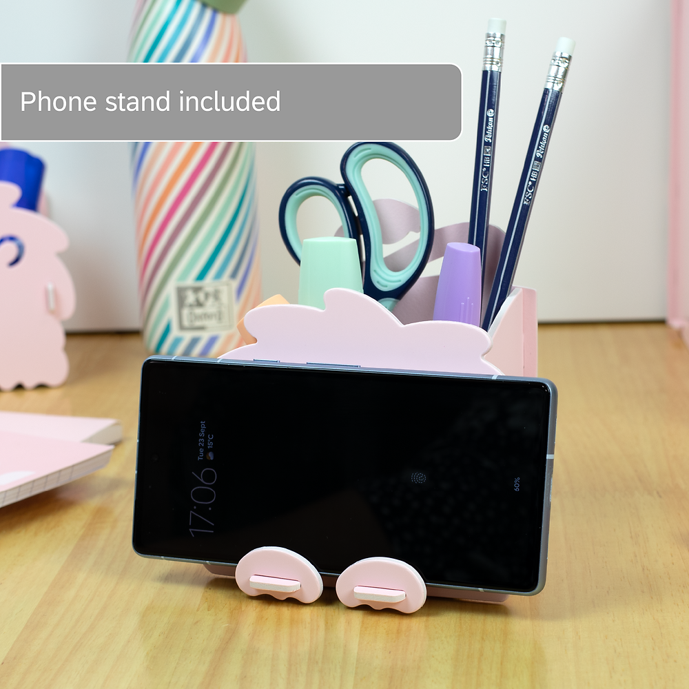 Oxford Leo&Co Pen Holder Foam PP, Pink Rabbit