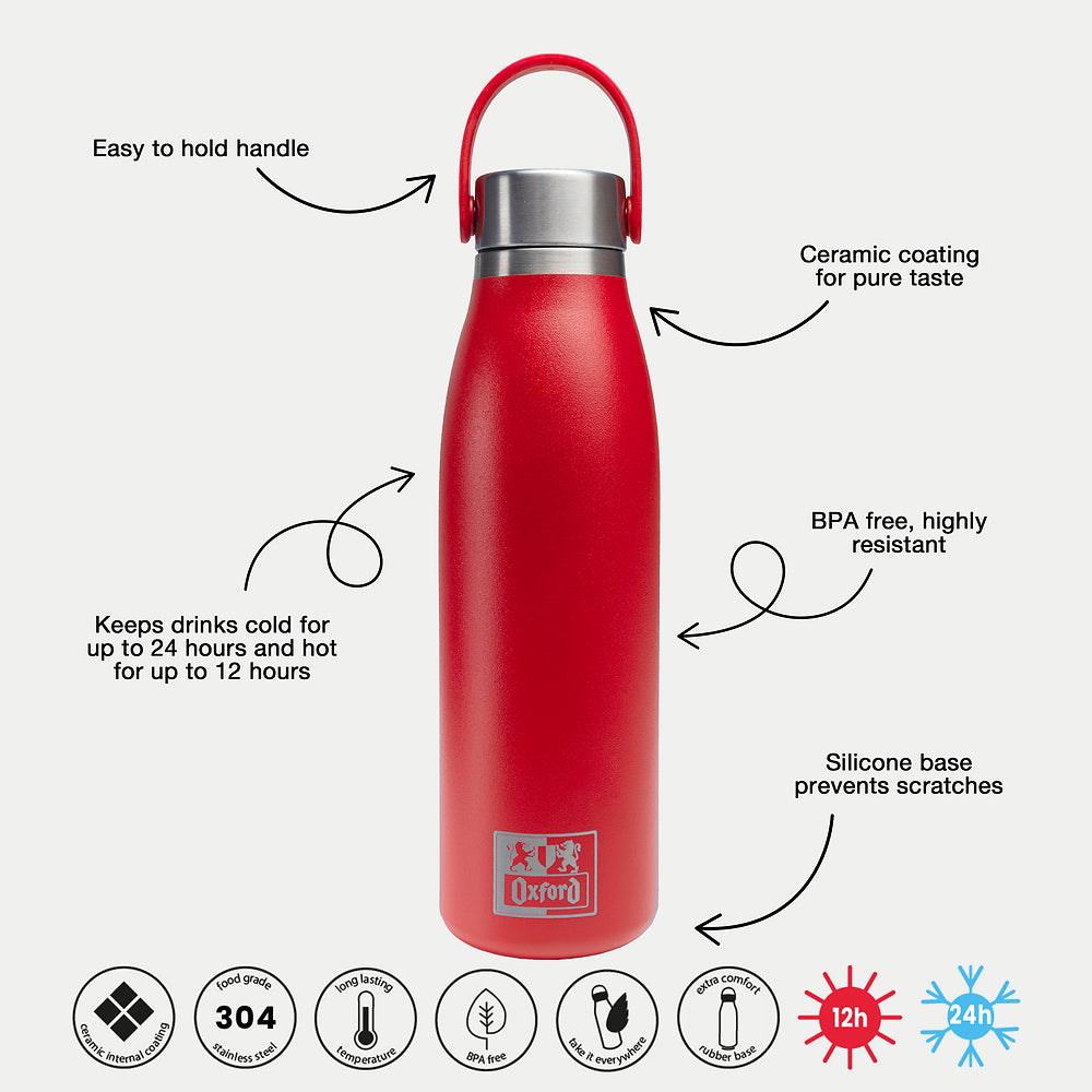 Oxford Red 50cl Thermo Bottle