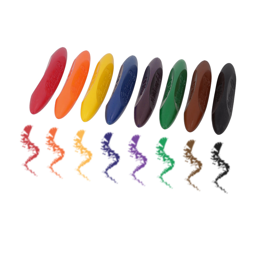 Pelikan Griffix Ergonomic Colouring Crayons, Pack of 8
