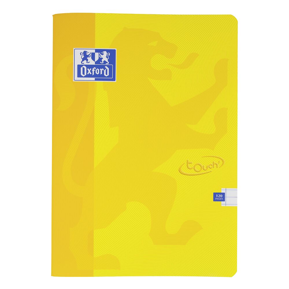 Oxford Touch A4 120 Page Softcover Stapled Notebook, Yellow