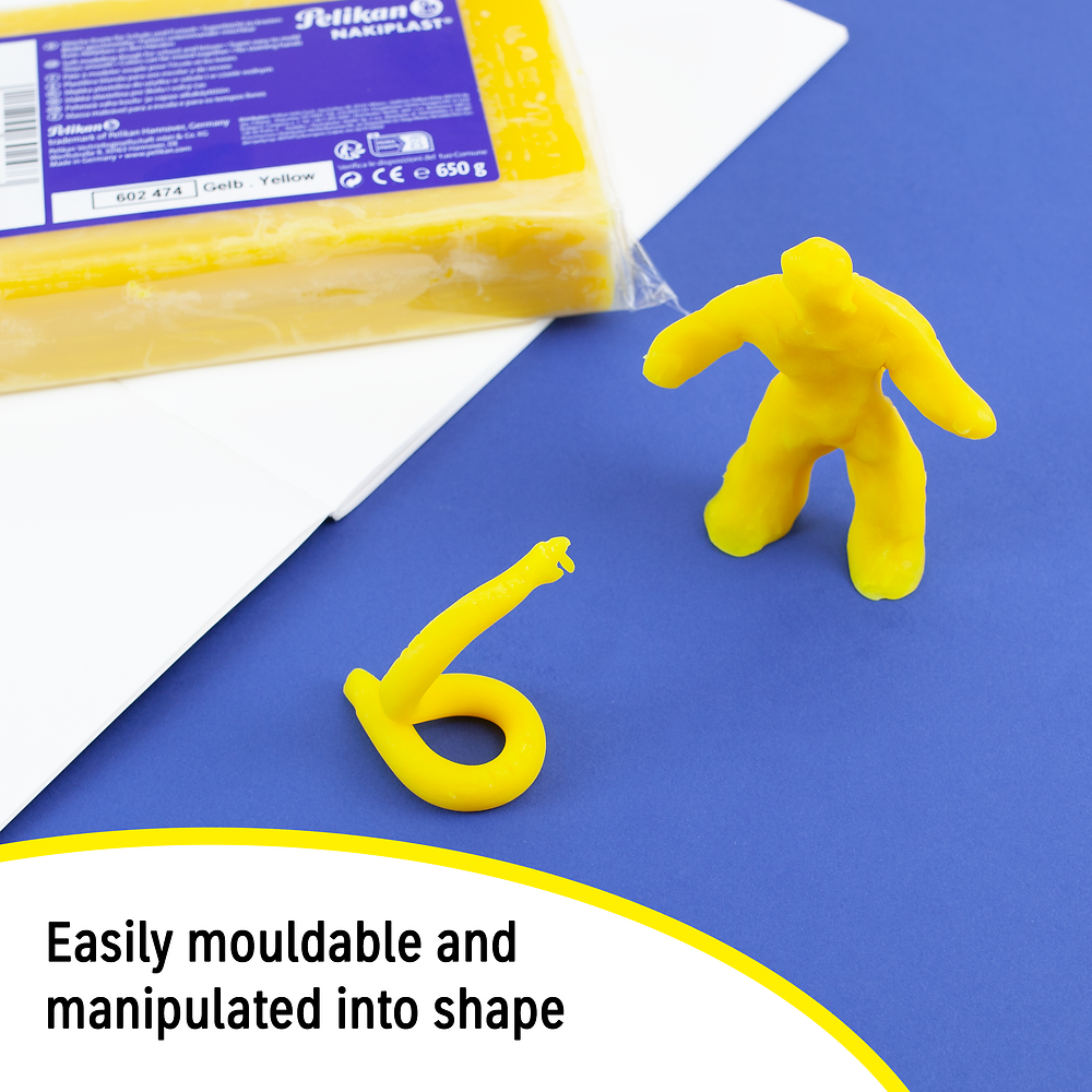 Pelikan Yellow Nakiplast Modelling Clay, Carton of 32