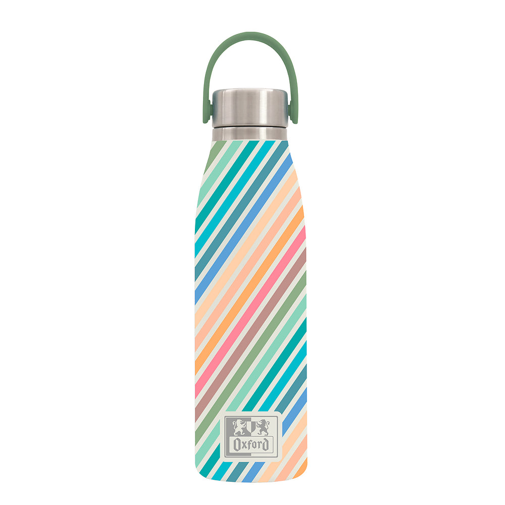 Oxford Thermo Pastel Striped Water Bottle