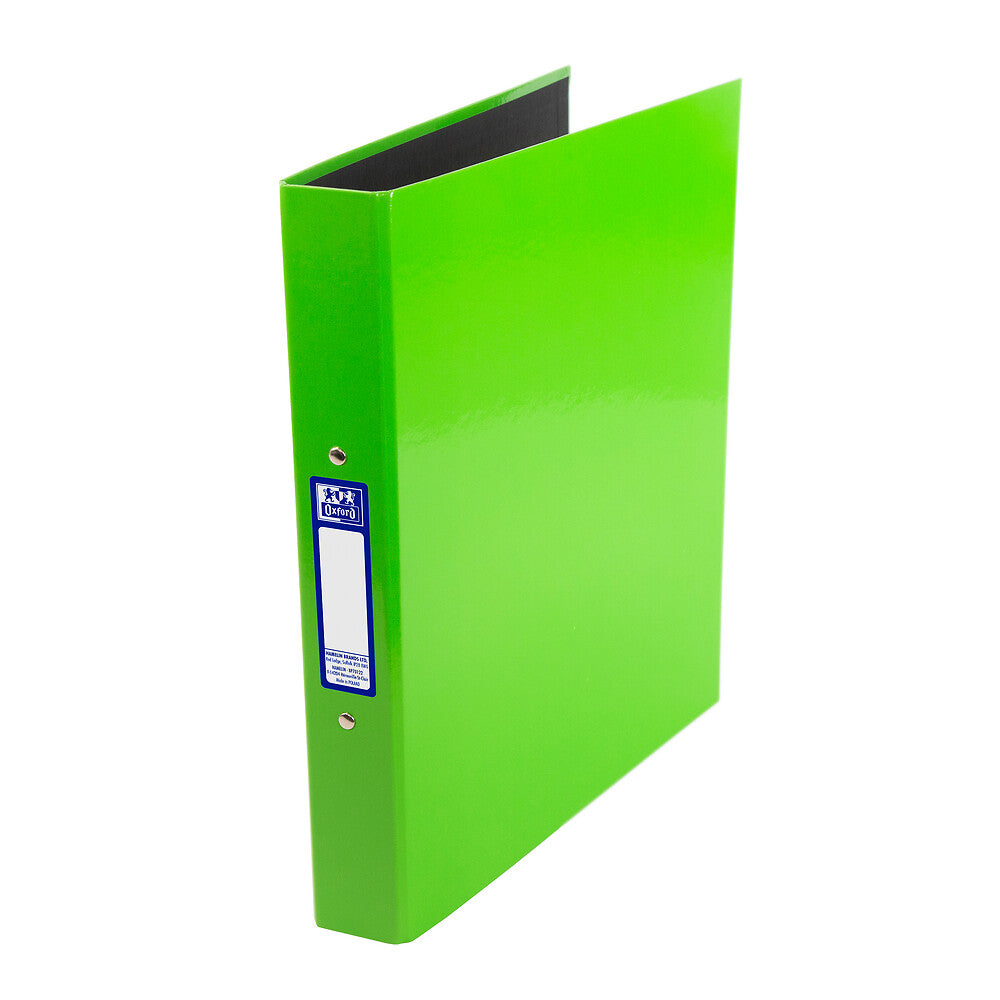 Oxford Laminated Paper on Board Light Green Ring Binder A4 Spine 40mm
