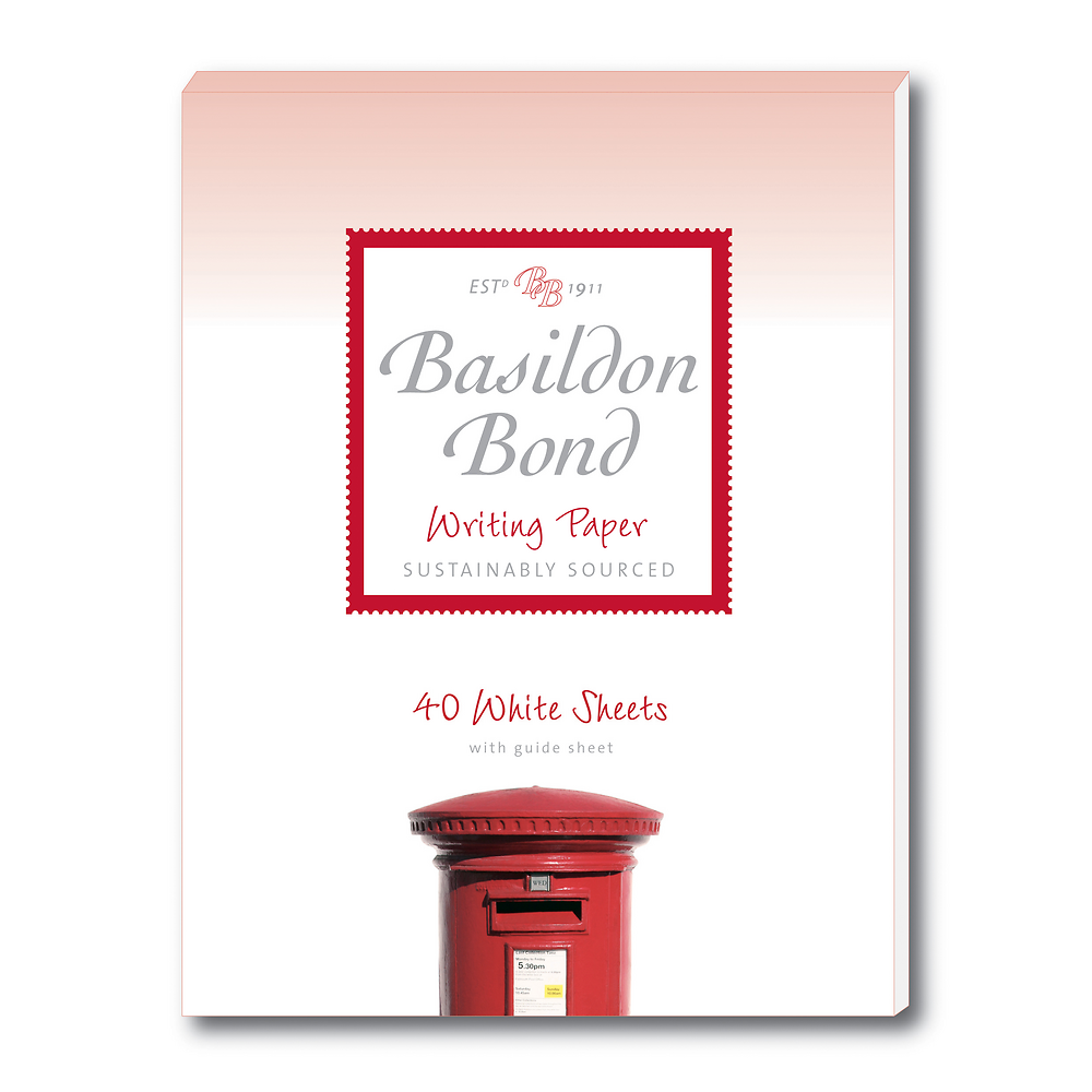 Basildon Bond Duke (137x178mm) Writing Pad, 40 Sheets, White