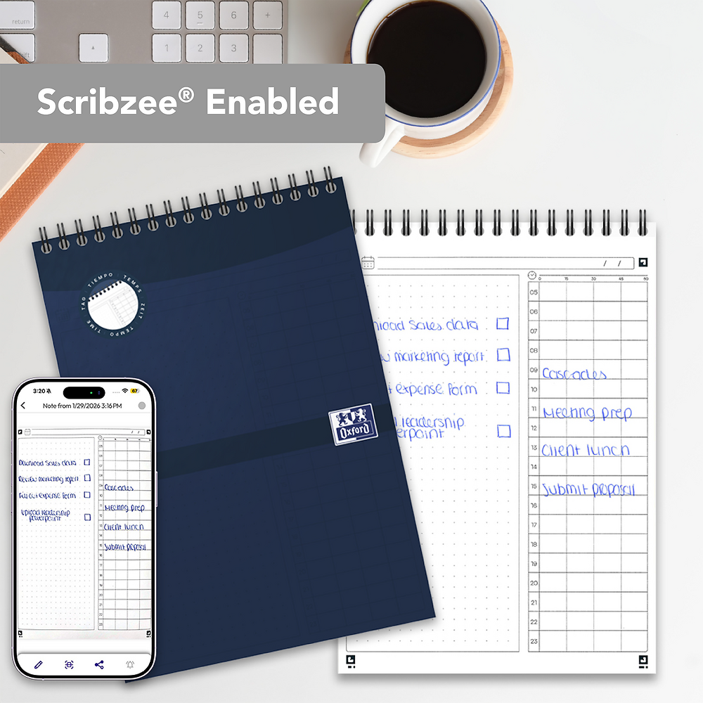 Oxford Task Manager Daily Planner, Blue
